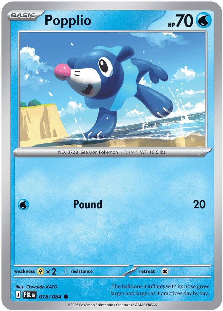 Popplio (018/084) [Mega Evolution: Pitch Black] | Gear Gaming Bentonville