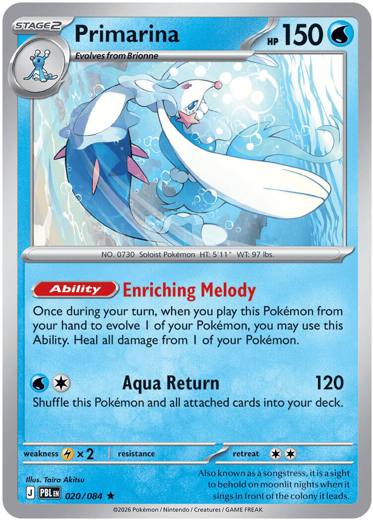 Primarina (020/084) [Mega Evolution: Pitch Black] | Gear Gaming Bentonville