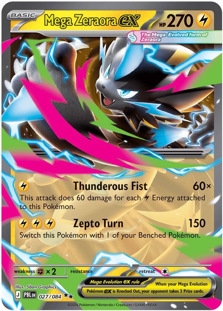 Mega Zeraora ex (027/084) [Mega Evolution: Pitch Black] | Gear Gaming Bentonville