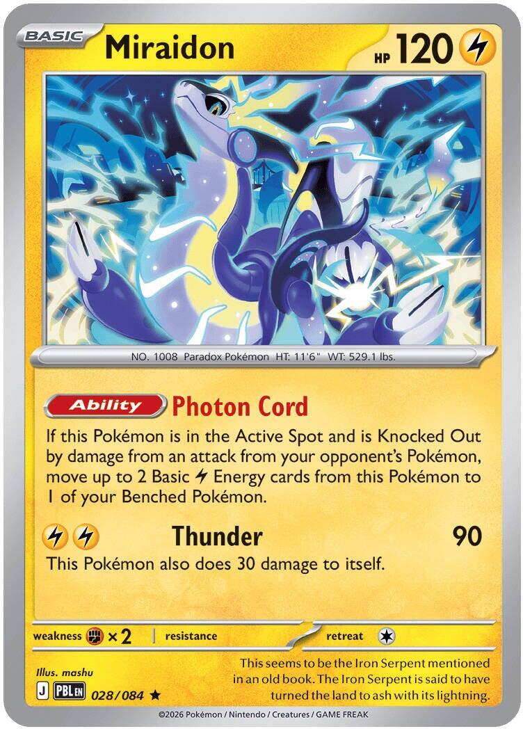 Miraidon (028/084) [Mega Evolution: Pitch Black] | Gear Gaming Bentonville