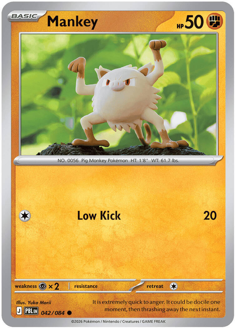 Mankey (042/084) [Mega Evolution: Pitch Black] | Gear Gaming Bentonville