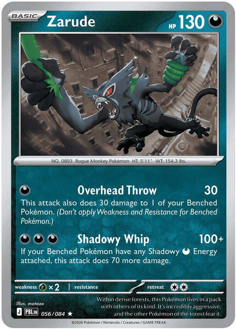 Zarude (056/084) [Mega Evolution: Pitch Black] | Gear Gaming Bentonville