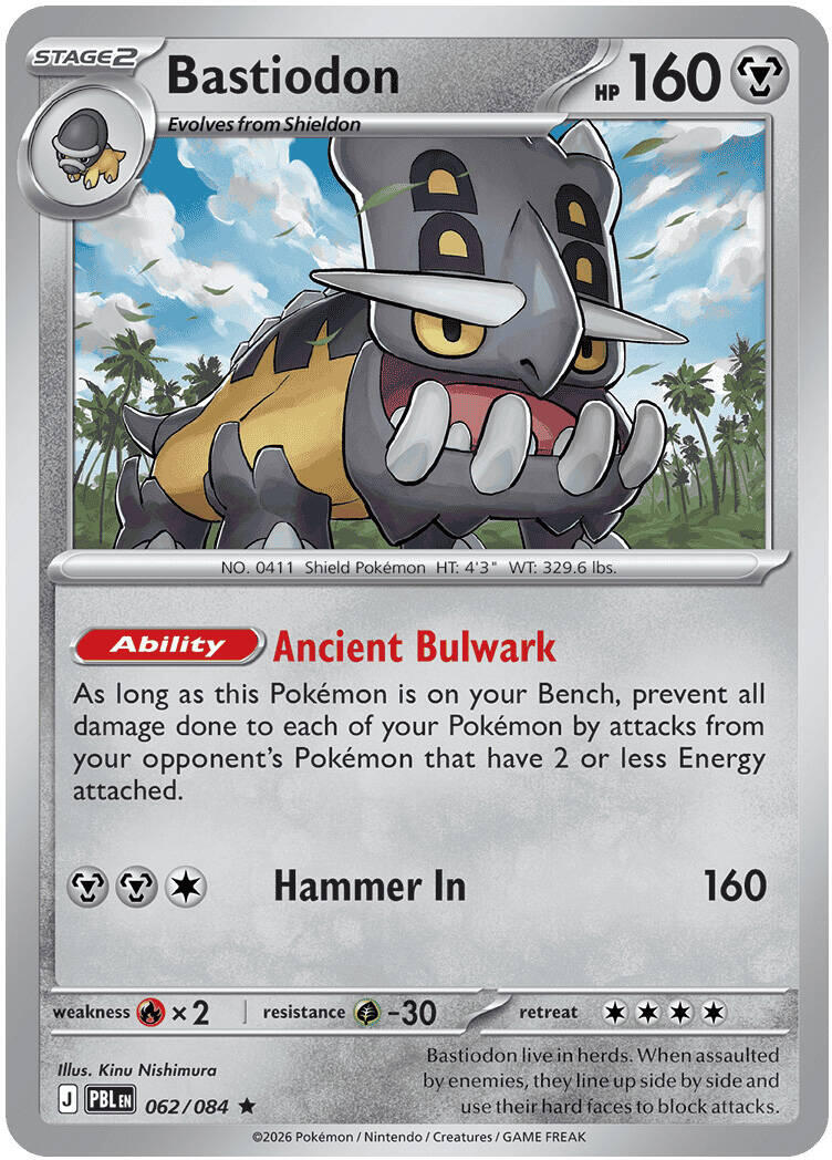 Bastiodon (062/084) [Mega Evolution: Pitch Black] | Gear Gaming Bentonville