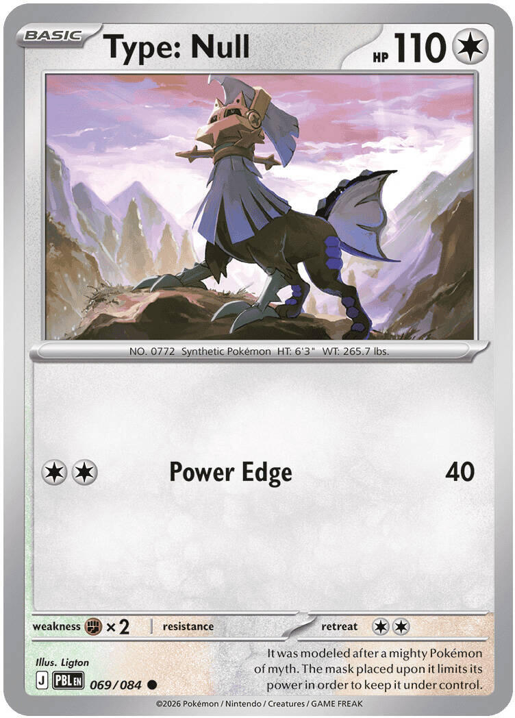 Type: Null (069/084) [Mega Evolution: Pitch Black] | Gear Gaming Bentonville