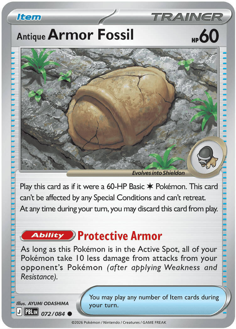 Antique Armor Fossil (072/084) [Mega Evolution: Pitch Black] | Gear Gaming Bentonville