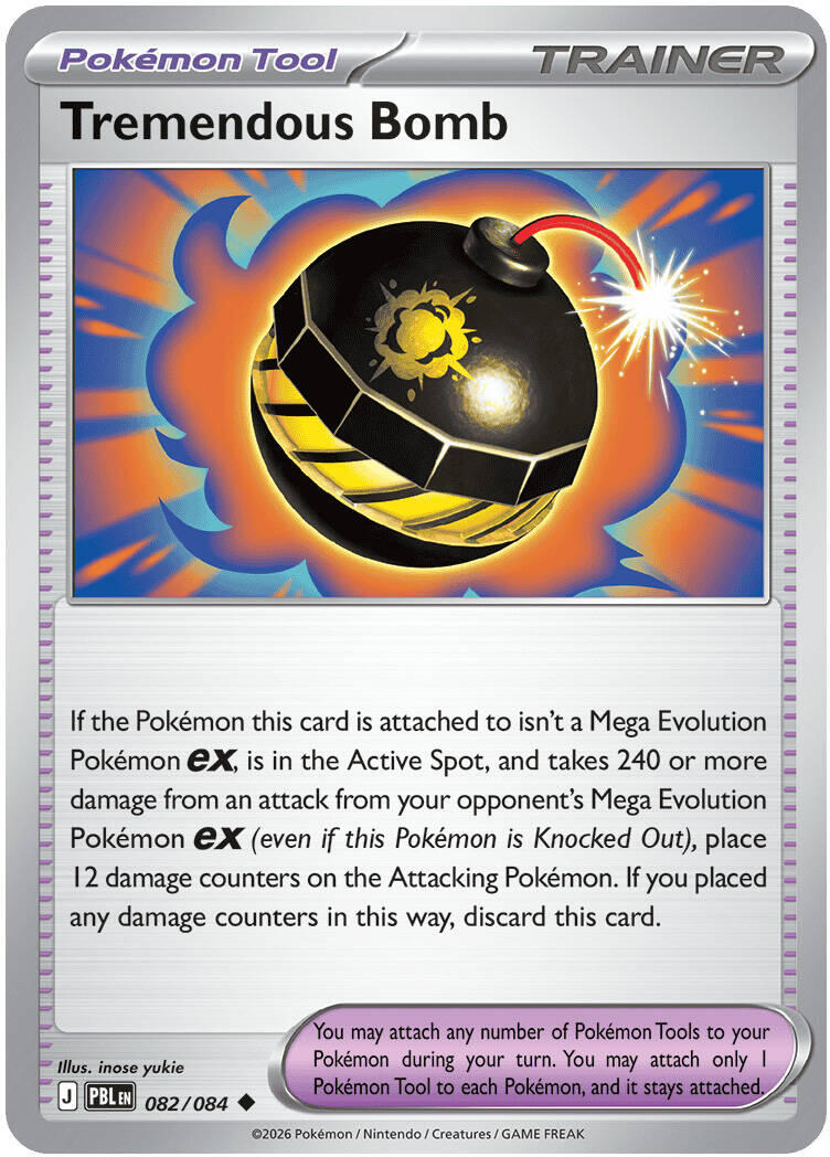 Tremendous Bomb (082/084) [Mega Evolution: Pitch Black] | Gear Gaming Bentonville