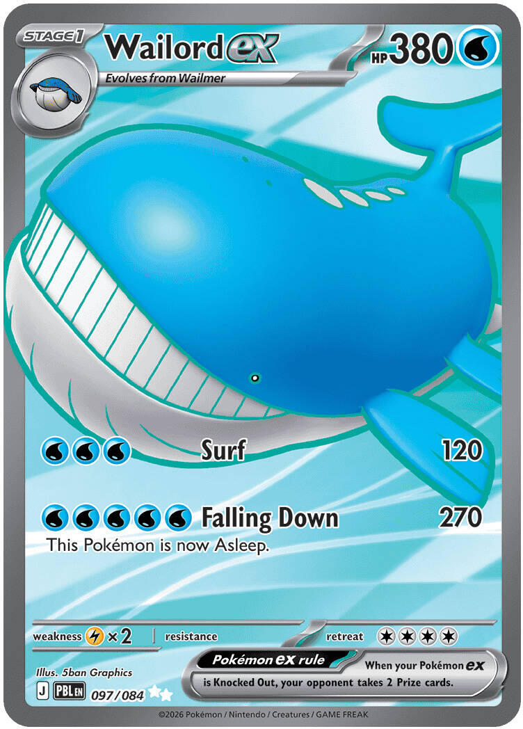 Wailord ex (097/084) [Mega Evolution: Pitch Black] | Gear Gaming Bentonville