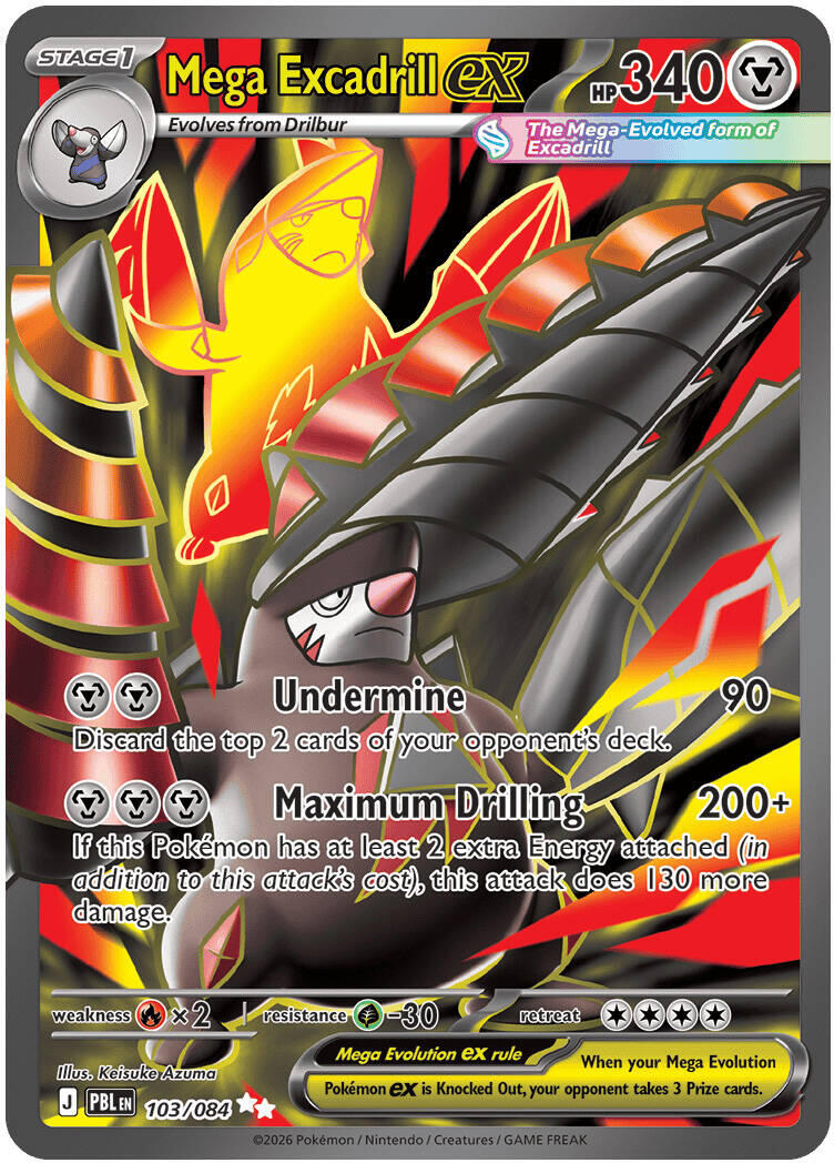 Mega Excadrill ex (103/084) [Mega Evolution: Pitch Black] | Gear Gaming Bentonville