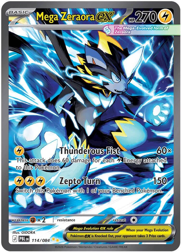 Mega Zeraora ex (114/084) [Mega Evolution: Pitch Black] | Gear Gaming Bentonville