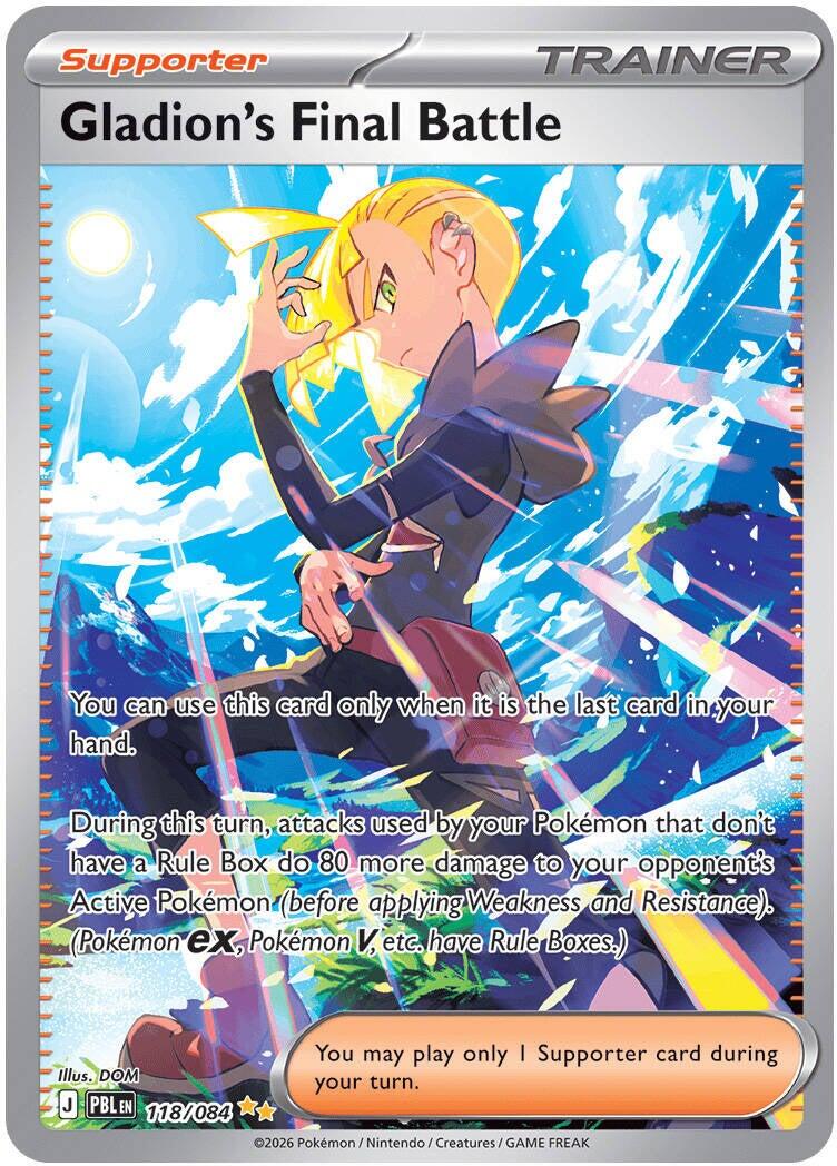 Gladion's Final Battle (118/084) [Mega Evolution: Pitch Black] | Gear Gaming Bentonville