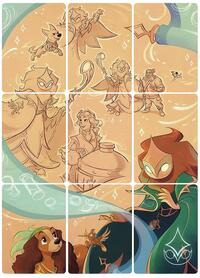Archazia's Island Puzzle Insert (Set of 9) (Version 2 of 2) [Archazia's Island] | Gear Gaming Bentonville