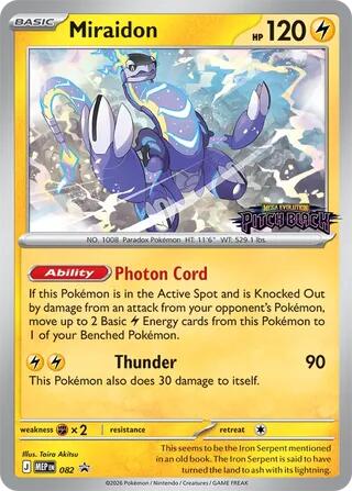 Miraidon (082) (Pitch Black Stamped) [Mega Evolution Promo] | Gear Gaming Bentonville
