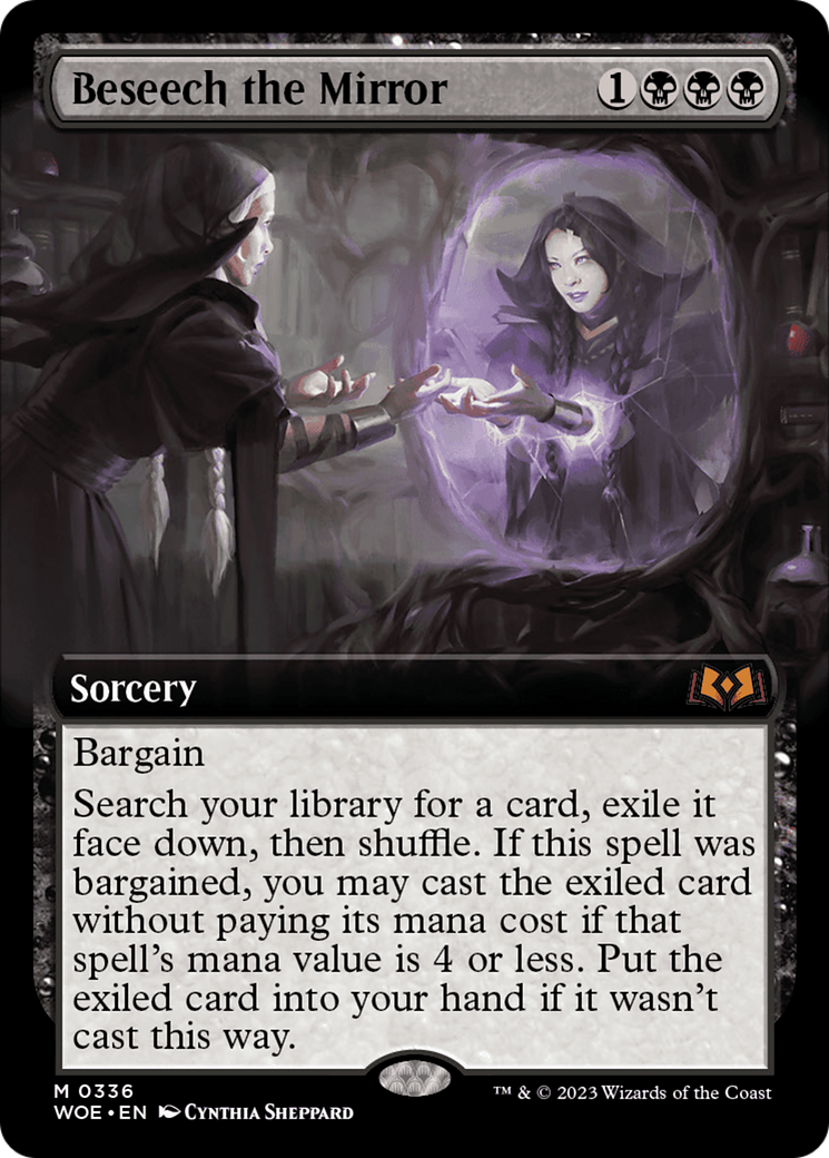 Beseech the Mirror (Extended Art) [Wilds of Eldraine] | Gear Gaming Bentonville