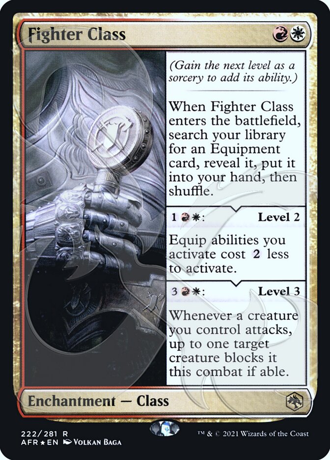 Fighter Class (Ampersand Promo) [Dungeons & Dragons: Adventures in the Forgotten Realms Promos] | Gear Gaming Bentonville