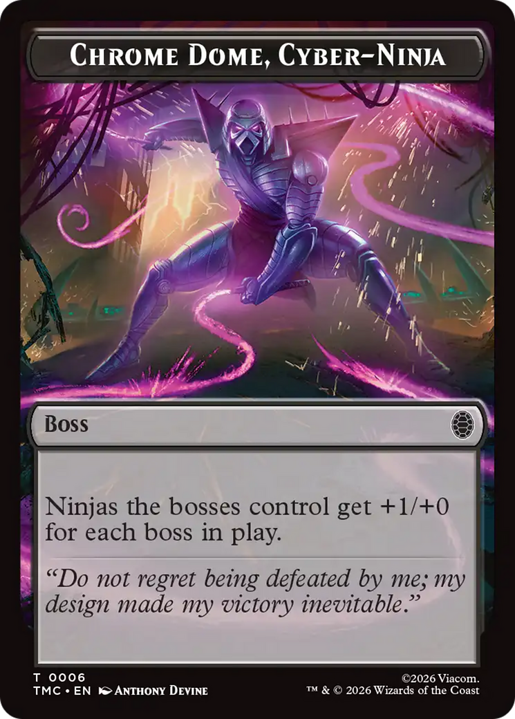 Chrome Dome, Cyber-Ninja [Teenage Mutant Ninja Turtles Commander Tokens] | Gear Gaming Bentonville