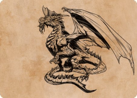 Ancient Silver Dragon Art Card (47) [Commander Legends: Battle for Baldur's Gate Art Series] | Gear Gaming Bentonville