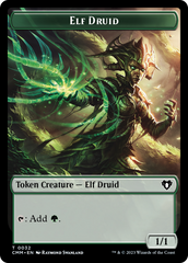 Servo // Elf Druid Double-Sided Token [Commander Masters Tokens] | Gear Gaming Bentonville