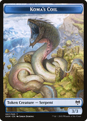 Elf Warrior // Koma's Coil Double-Sided Token [Kaldheim Tokens] | Gear Gaming Bentonville