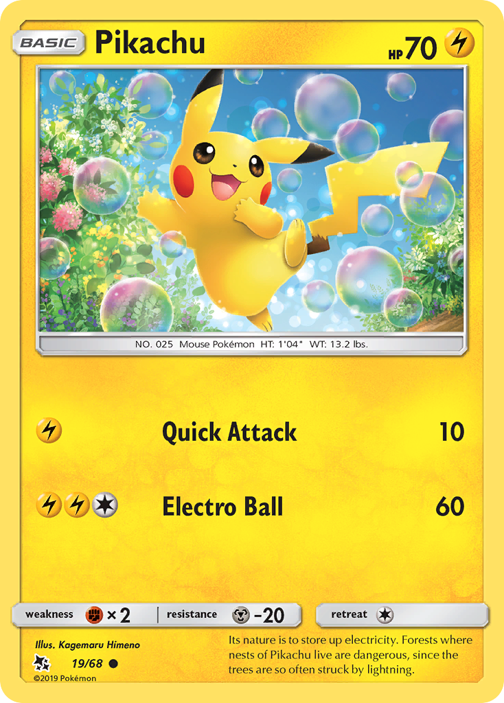 Pikachu (19/68) [Sun & Moon: Hidden Fates] | Gear Gaming Bentonville