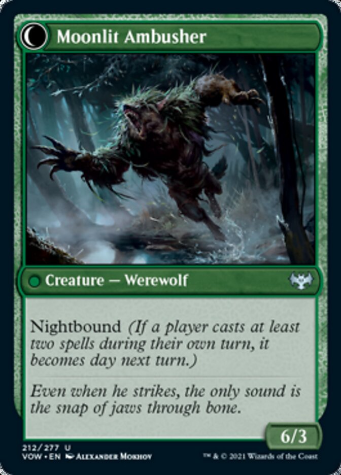 Oakshade Stalker // Moonlit Ambusher [Innistrad: Crimson Vow] | Gear Gaming Bentonville