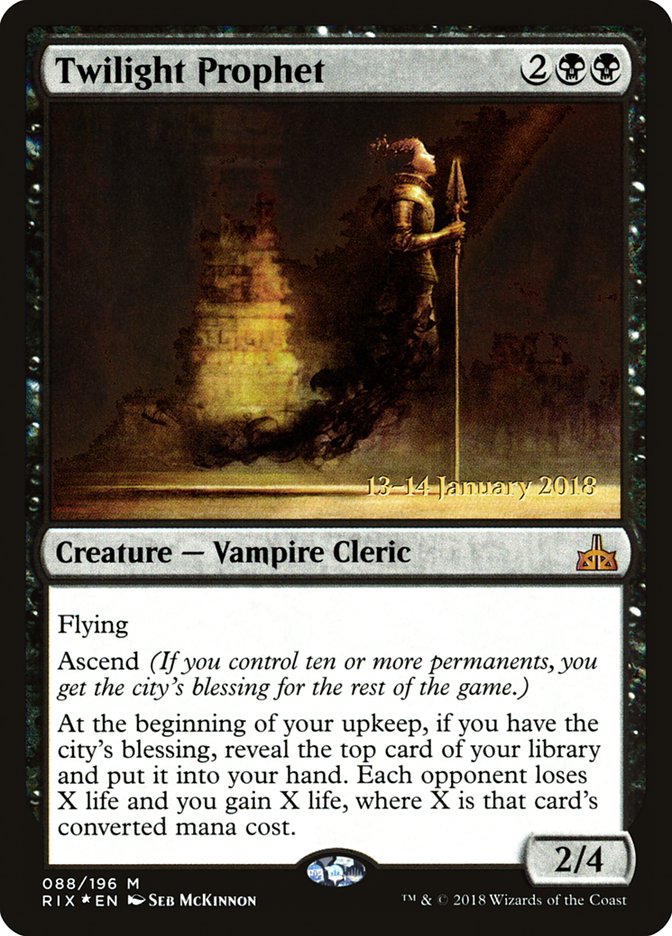 Twilight Prophet [Rivals of Ixalan Prerelease Promos] | Gear Gaming Bentonville