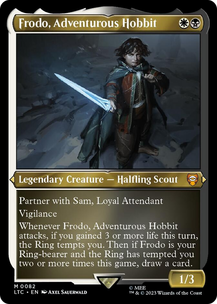 Frodo, Adventurous Hobbit (Display Commander) [The Lord of the Rings: Tales of Middle-Earth Commander] | Gear Gaming Bentonville