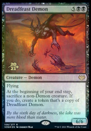 Dreadfeast Demon [Innistrad: Crimson Vow Prerelease Promos] | Gear Gaming Bentonville