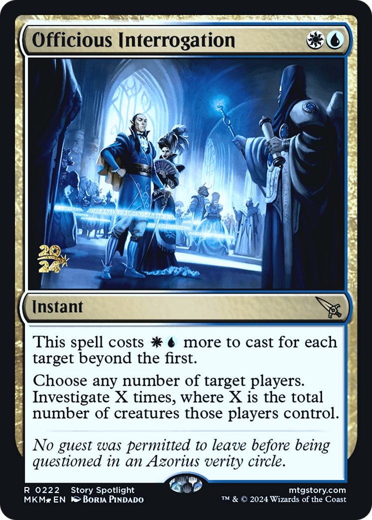 Officious Interrogation [Murders at Karlov Manor Prerelease Promos] | Gear Gaming Bentonville