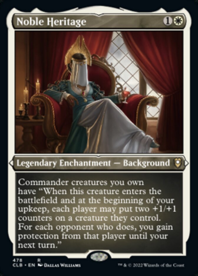 Noble Heritage (Foil Etched) [Commander Legends: Battle for Baldur's Gate] | Gear Gaming Bentonville