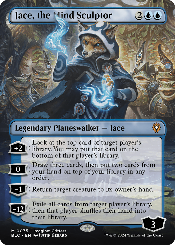 Jace, the Mind Sculptor (Borderless) [Bloomburrow Commander] | Gear Gaming Bentonville