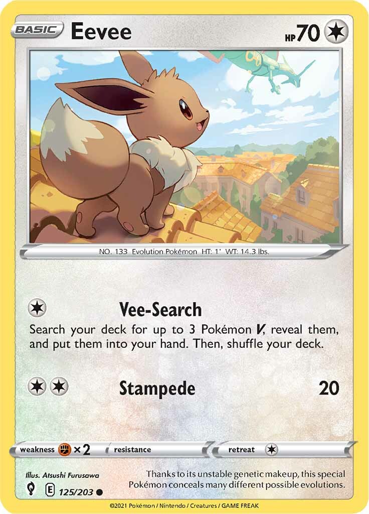 Eevee (125/203) [Sword & Shield: Evolving Skies] | Gear Gaming Bentonville