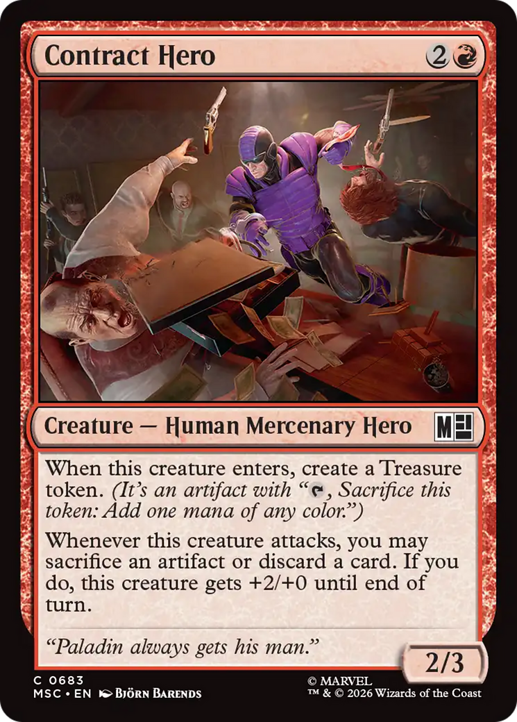 Contract Hero [Marvel Super Heroes Commander] | Gear Gaming Bentonville