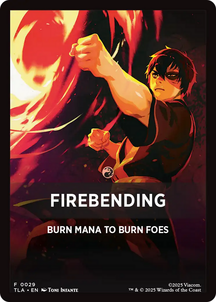 Firebending Theme Card (0029) [Avatar: The Last Airbender Tokens] | Gear Gaming Bentonville