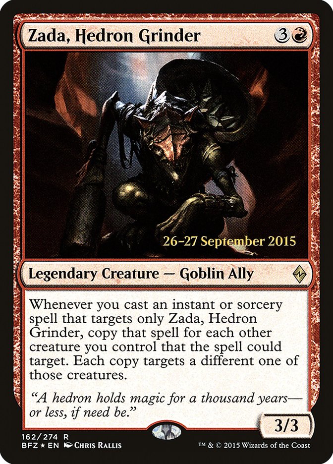 Zada, Hedron Grinder [Battle for Zendikar Prerelease Promos] | Gear Gaming Bentonville