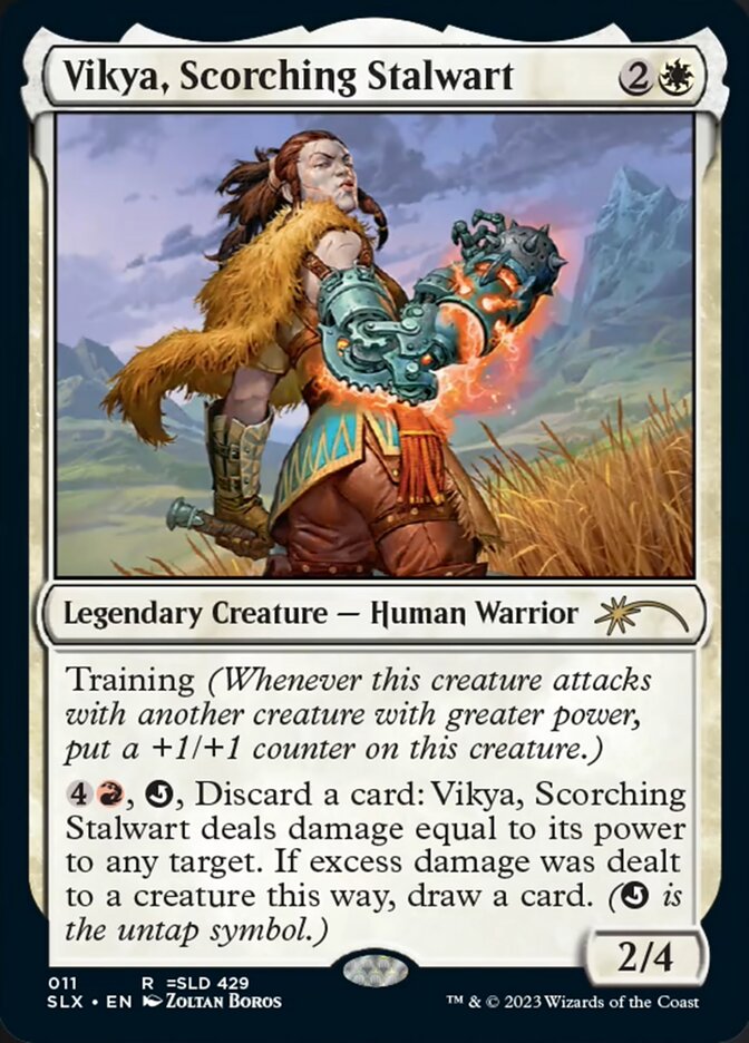 Vikya, Scorching Stalwart [Secret Lair: Universes Within] | Gear Gaming Bentonville