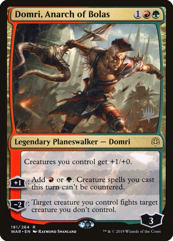 Domri, Anarch of Bolas (Promo Pack) [War of the Spark Promos] | Gear Gaming Bentonville