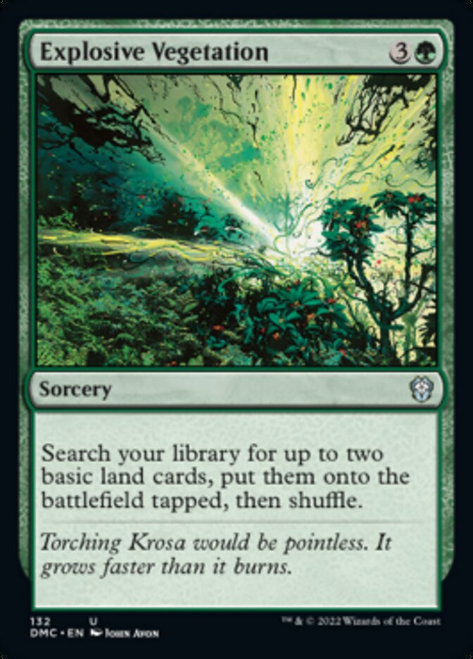 Explosive Vegetation [Dominaria United Commander] | Gear Gaming Bentonville
