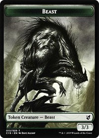 Beast (013) // Wurm Double-Sided Token [Commander 2019 Tokens] | Gear Gaming Bentonville