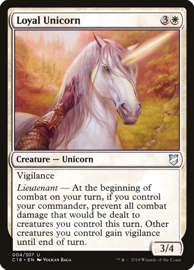 Loyal Unicorn [Commander 2018] | Gear Gaming Bentonville