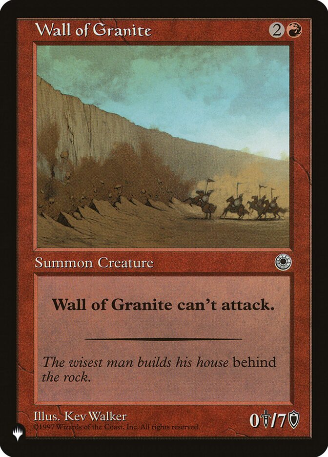 Wall of Granite [The List] | Gear Gaming Bentonville