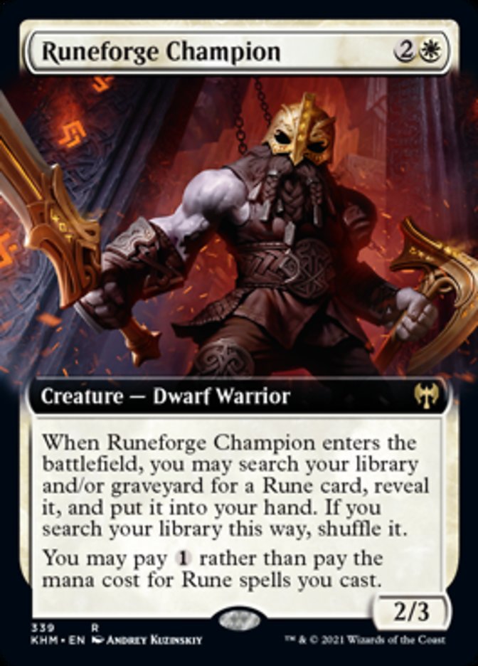 Runeforge Champion (Extended Art) [Kaldheim] | Gear Gaming Bentonville
