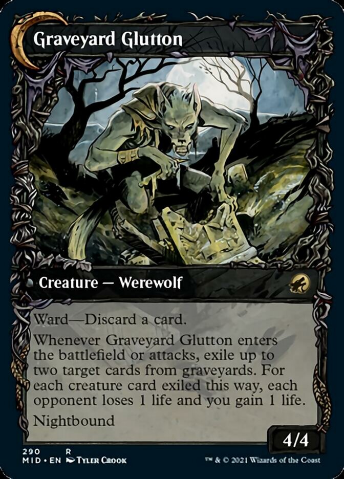 Graveyard Trespasser // Graveyard Glutton (Showcase Equinox) [Innistrad: Midnight Hunt] | Gear Gaming Bentonville