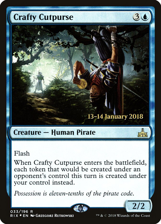 Crafty Cutpurse [Rivals of Ixalan Prerelease Promos] | Gear Gaming Bentonville