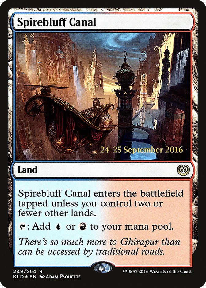 Spirebluff Canal [Kaladesh Prerelease Promos] | Gear Gaming Bentonville