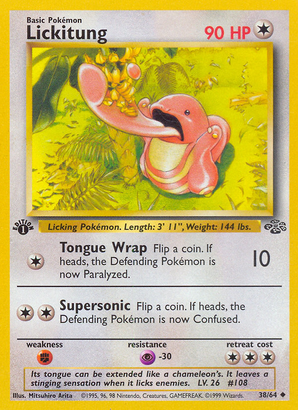 Lickitung (38/64) [Jungle 1st Edition] | Gear Gaming Bentonville