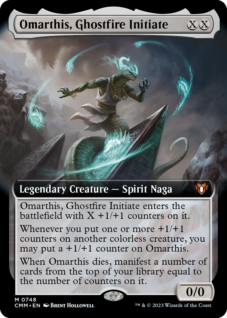 Omarthis, Ghostfire Initiate (Extended Art) [Commander Masters] | Gear Gaming Bentonville