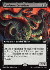 Persistent Constrictor (Extended Art) [Duskmourn: House of Horror Commander] | Gear Gaming Bentonville