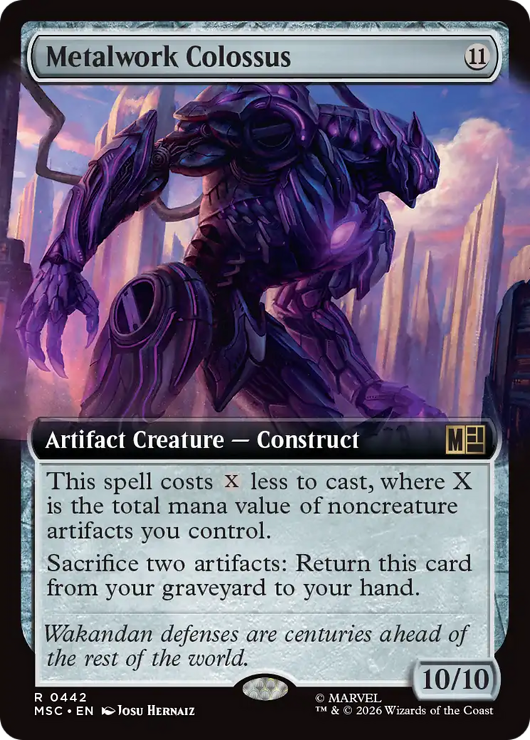 Metalwork Colossus (Extended Art) [Marvel Super Heroes Commander] | Gear Gaming Bentonville