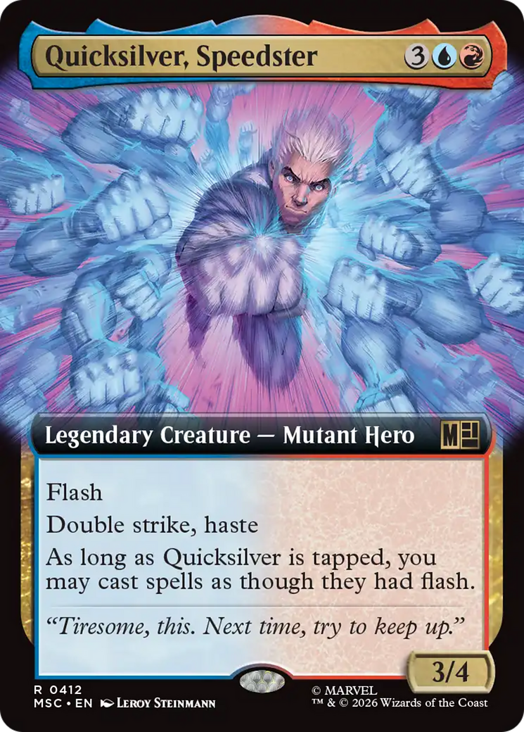 Quicksilver, Speedster (Extended Art) [Marvel Super Heroes Commander] | Gear Gaming Bentonville