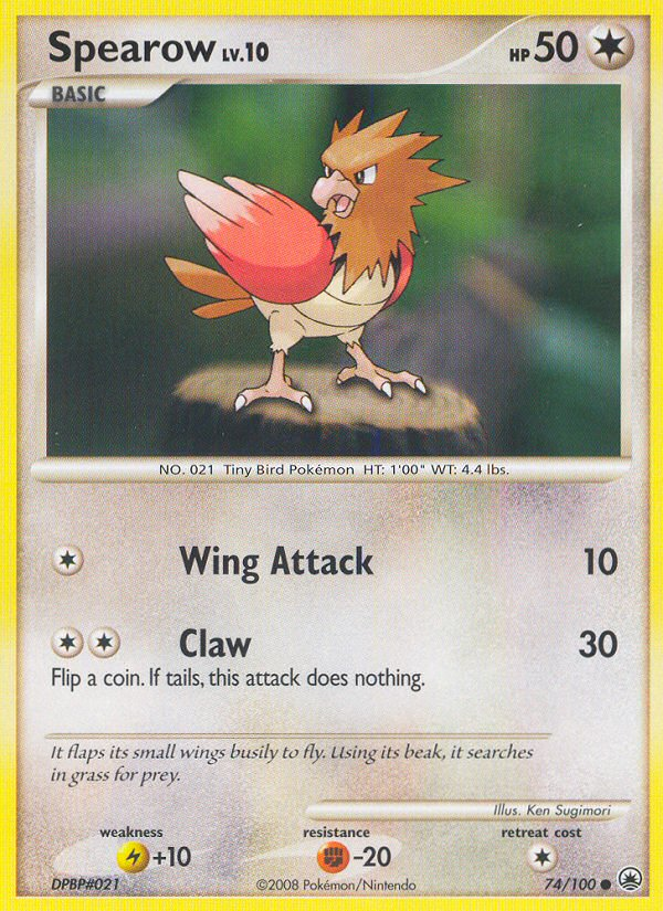 Spearow (74/100) [Diamond & Pearl: Majestic Dawn] | Gear Gaming Bentonville